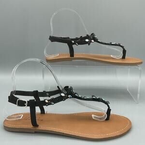 NEW Wild Pair Women’s Krisleyy Thong Sandals Black Size 8.5M
